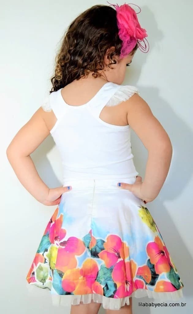 Saia e Blusa Infantil Miss Cake Doce Princesa 530487